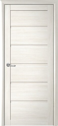 Межкомнатная дверь (дверное полотно) Albero Вена Эко-Шпон / Белый кипарис / Глухое 60х200