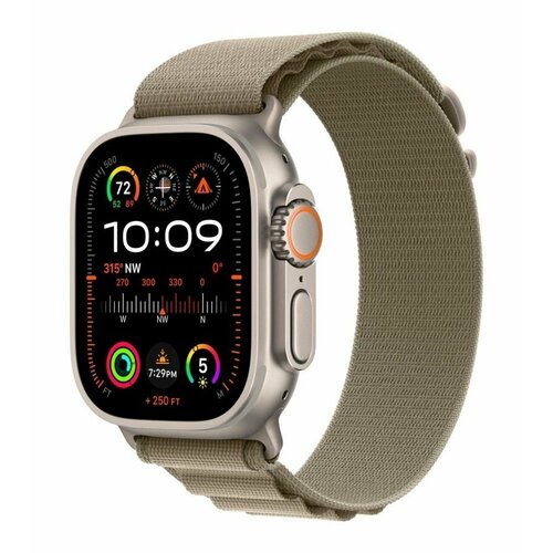 Умные часы Apple Watch Ultra 2 49mm Titanium with Olive Large MRFK3ZAA 12213500₽