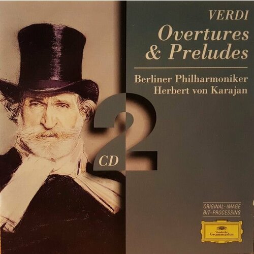 Audio CD VERDI: Ouvert ren und Vorspiele. Karajan (2 CD) кресло компьютерное игровое akracing overture черно синий overture indigo