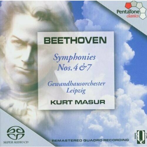 Beethoven. Symphony No.4 in B flat, Op.60 Symphony No.7 in A, Op.92 / Gewandhausorchester Leipzig, Kurt Masur. 1 SACD