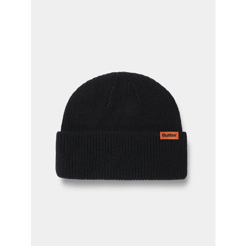 фото Шапка бини butter goods tall wharfie beanie, размер onesize, черный
