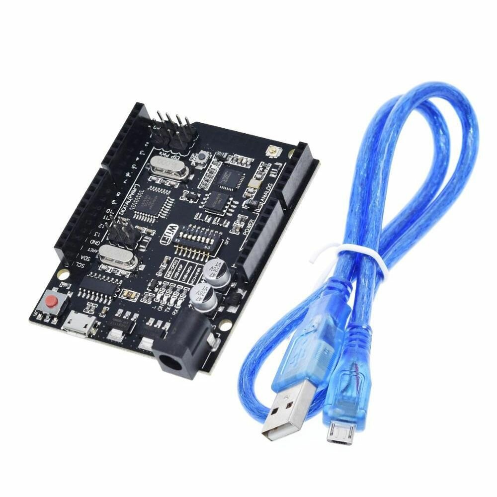 Контроллер Arduino Uno R3 на ATmega328P + WiFi ESP8266 + USB кабель (5 штук) — фото 1