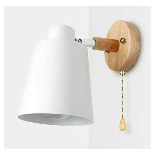 Настенный светильник Сканди с выключателем Белый