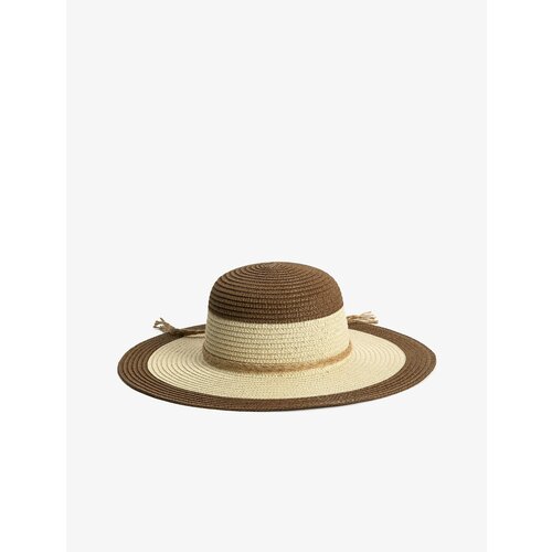 фото Шляпа koton женская шляпа, размер t, бежевый