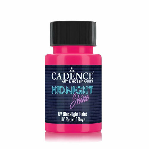 Акриловая флуоресцентная краска Cadence Midnight Shine, Magenta MS-08