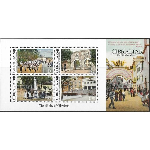 Почтовые марки Гибралтар 2012г. Старые виды Гибралтара Архитектура, Туризм MNH