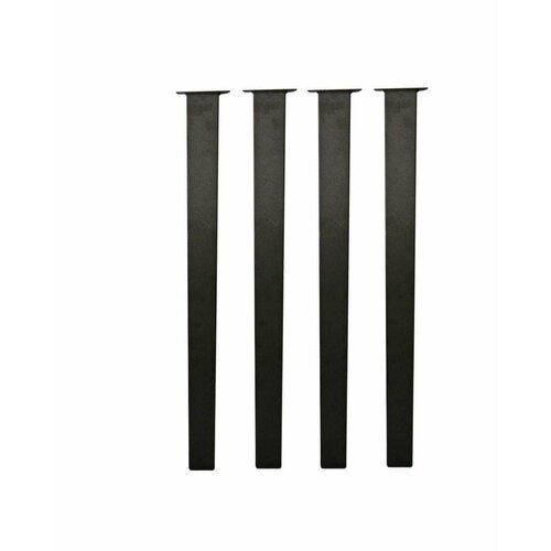 Ножка для стола квадратная в стиле Лофт - черная / Высота 71 см (комплект 4 шт.) профиль 50х50 толщина 2мм