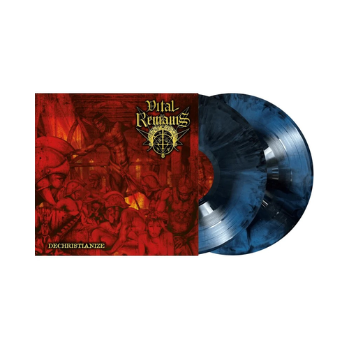 Vital Remains - Dechristianize, 2LP Gatefold, BLUE BLACK MARBLED LP