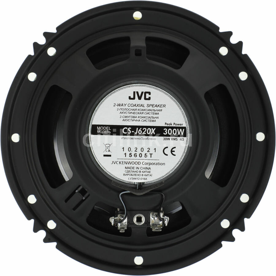 Колонки автомобильные Jvc CS-J620X, 15.24 см (6 дюйм.), комплект 2 шт.