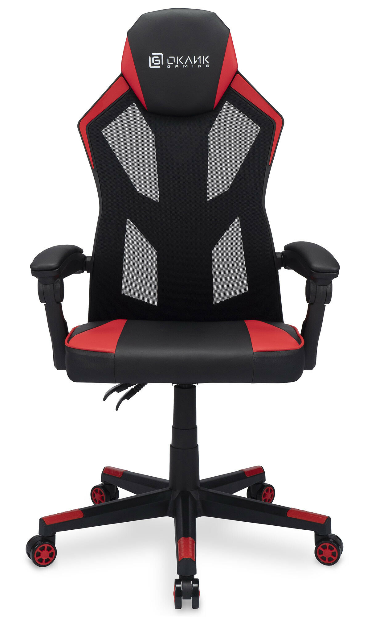 Кресло Oklick 121G черный/красный (1873071)
