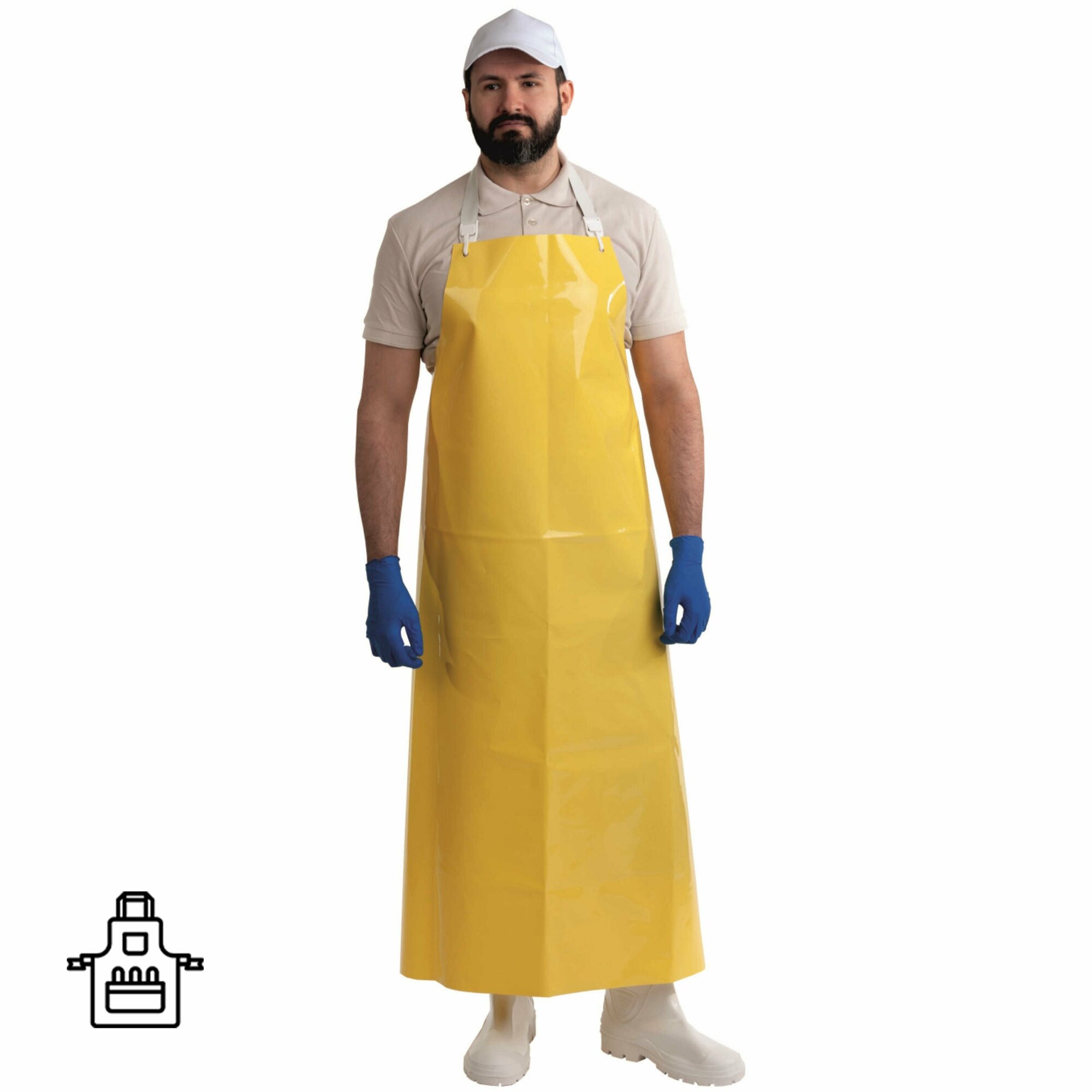 фото Фартук защитный Ларипол 90x130 полиуретановый желтый 0.3 мм