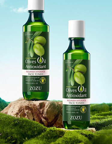 Увлажняющий тонер с экстрактом оливы ZOZU Olive Oil Antioxidant Face toner 150мл