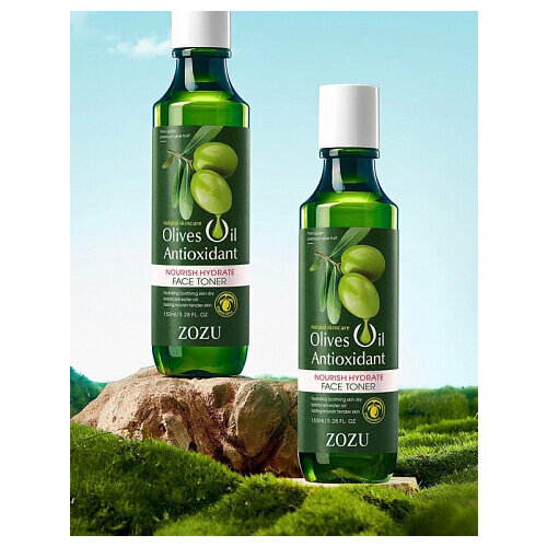 Увлажняющий тонер с экстрактом оливы ZOZU Olive Oil Antioxidant Face toner 150мл