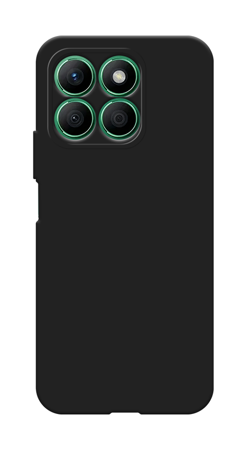 Матовый силиконовый чехол на Honor X8B / Хонор X8B с защитой камеры, черный