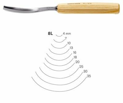Стамеска 8L/16 Pfeil изогнутая полукруглая для резьбы по дереву