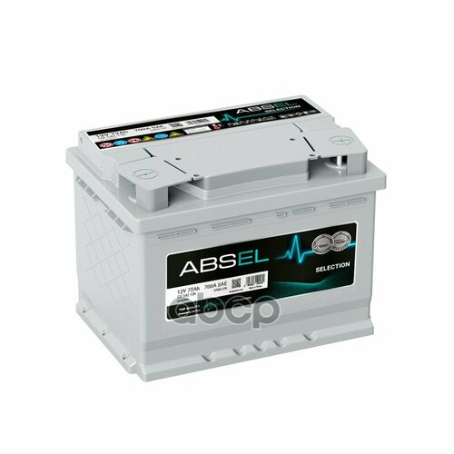Аккумулятор Absel Selection 12V 72Ah 640A 278X175x190 Din Type Оп ABSEL арт QX542136 16394₽