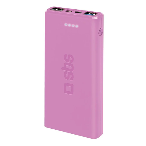 SBS 10.000 mAh 2 USB 2.1 A pink внешний аккумулятор