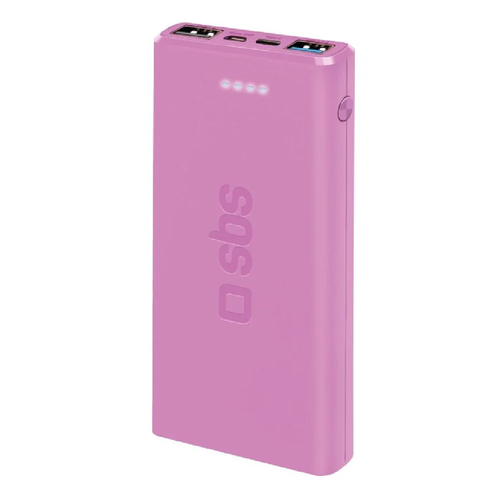 SBS 10000 mAh 2 USB 21 A pink внешний аккумулятор 199000₽