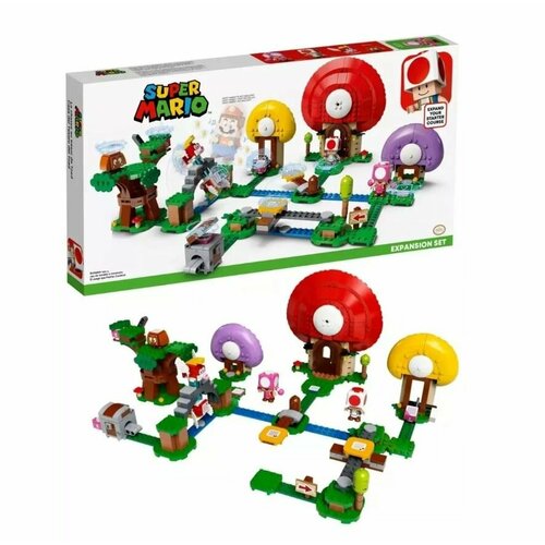 конструктор lego super mario 71368 погоня за сокровищами тоада дополнительный набор 464 дет Конструктор Супер Марио, Погоня за сокровищами Тоада, 490 деталей