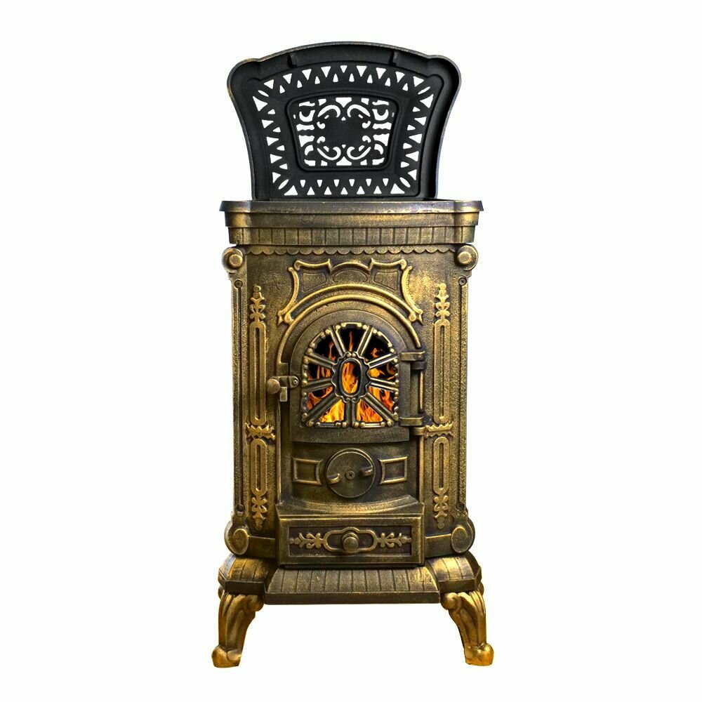 фото Печь-камин Везувий А-07 "Золото"