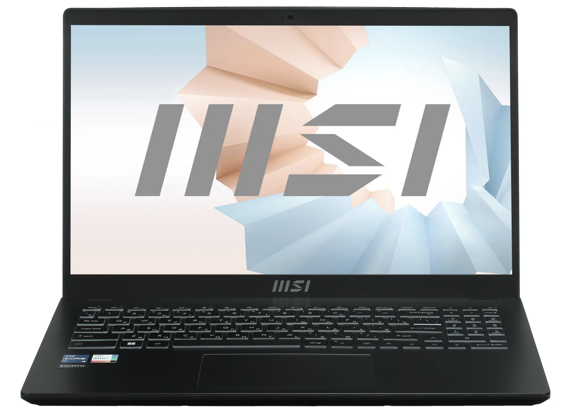 15.6" Ноутбук MSI Modern 15 B12M-210RU Intel Core i5-1235U, RAM 8 ГБ, SSD 256 ГБ, Intel Iris Xe Graphics , Windows 11 Home SL