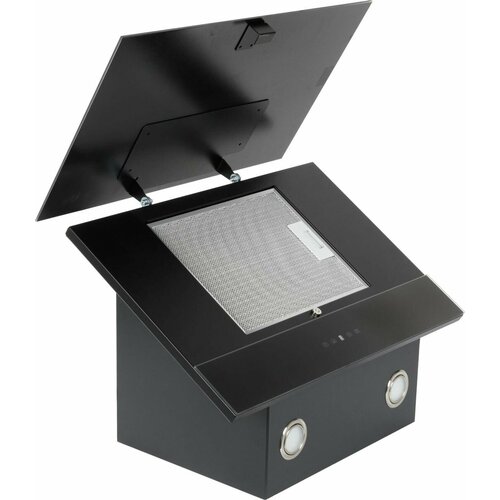 Вытяжка каминная Elikor Жемчуг 60П-700-Е4Д антрацитчерное стекло сенсорное управление 914082 2215200₽