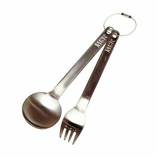 Набор MSR Ложка + Вилка (титан) Titan Fork And Spoon