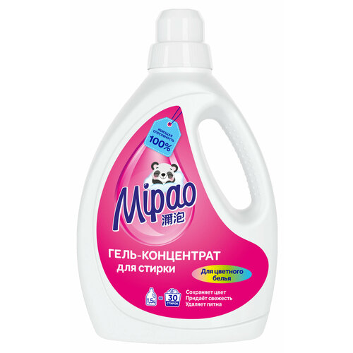 Гель-концентрат для стирки цветного белья Mipao, 1,5 л (30 стирок)