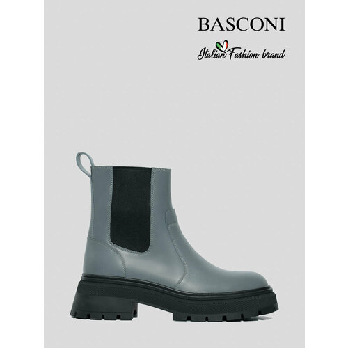 Ботинки BASCONI, размер 38, серый сандалии basconi натуральная кожа размер 37 серый