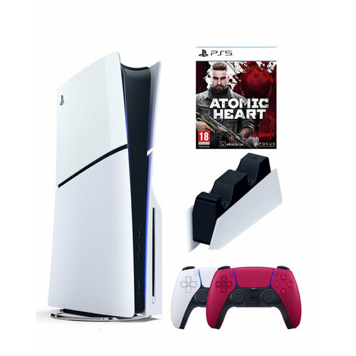 Приставка Sony Playstation 5 slim 1 Tb2-ой геймпадкрасныйзарядноеAtomic Heart 8077400₽