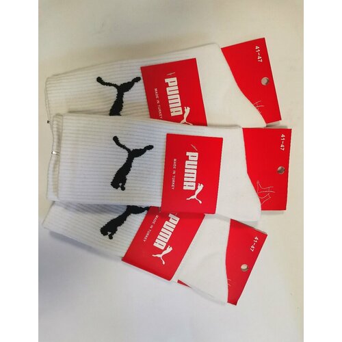 фото Носки puma, размер 41-47, белый fashionzone