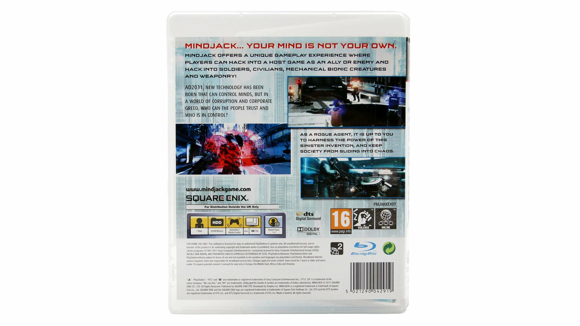 Mindjack Игра для PS3 Square Enix - фото №2