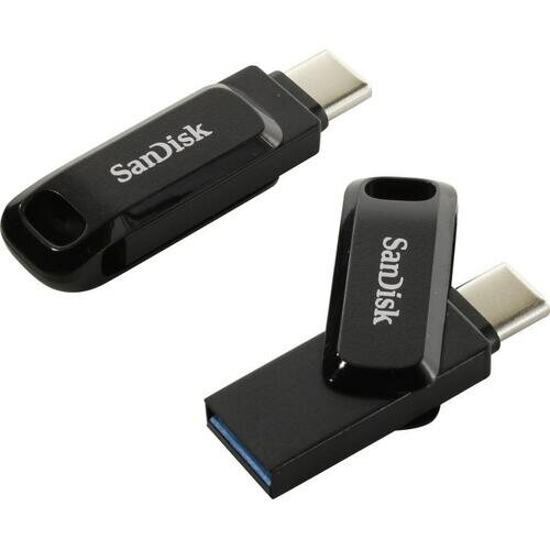 Флешка SanDisk Ultra Dual Drive Go USB Type-C 64 ГБ, 1 шт, черный