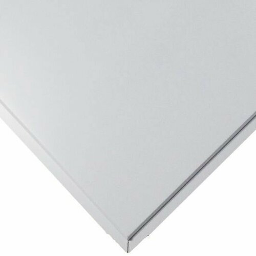 Цесал кассетный потолок алюминиевый 600х600мм (40шт=14,4 кв. м.) кромка Тегуляр 45 / CESAL плита потолочная 600х600мм алюминиевая белая матовая (упак.