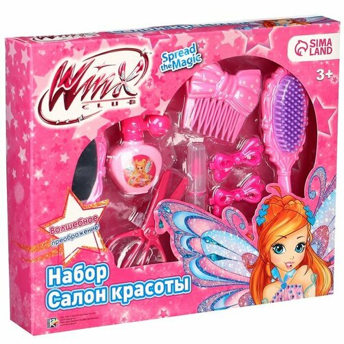 winx набор парикмахера в чемодане салон красоты феи winx блум Игровой набор, 10 предметов«Салон красоты», WINX