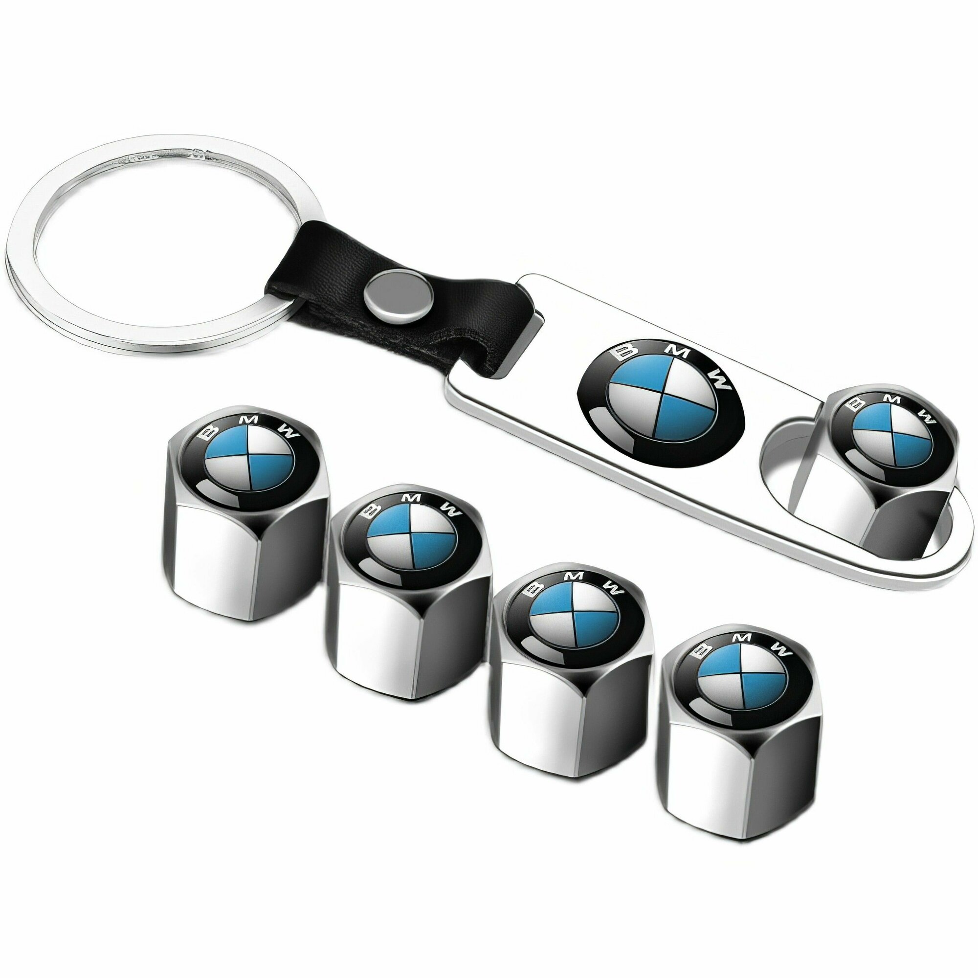 Колпачки на ниппель с ключем брелком BMW
