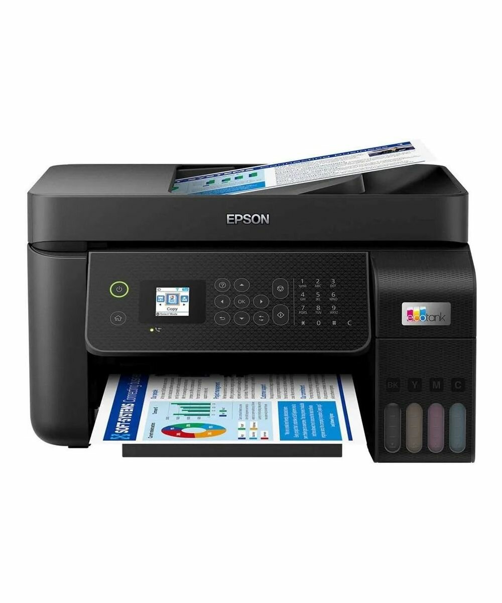 Epson L5290 МФУ А4 цветное: принтер/копир/сканер/факс, 33/15 стр./мин.(чб/цвет), ADF 30 стр., USB/LAN, в комплекте чернила 7 500/4 500 стр.(чб/цвет) (C11CJ65409) - фото №11
