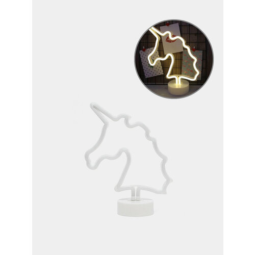 Неоновый LED светильник I Светодиодная лампа I Ночник настольный Цвет Розовый 1399₽