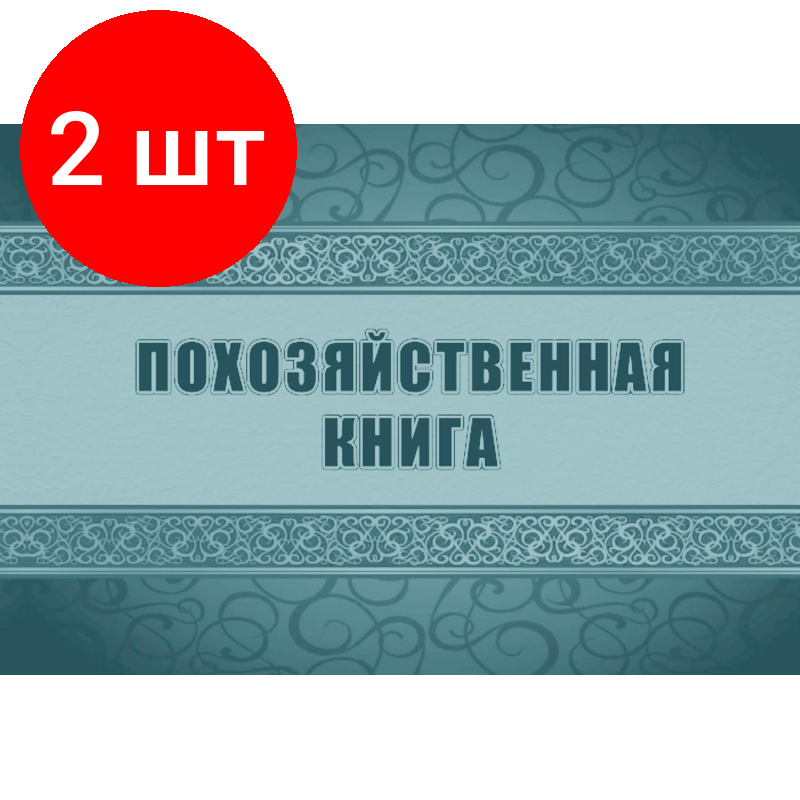 Комплект 2 штук, Книга похозяйственная А4 48л КЖ-1809