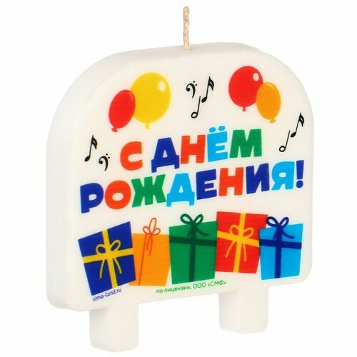 Союзмультфильм Свеча для торта С Днем Рождения 8 х 88 см Союзмультфильм 451₽