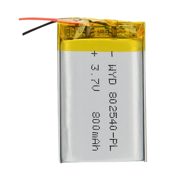Аккумулятор (батарея) 802540 800mAh 37v (40х25х8 мм)