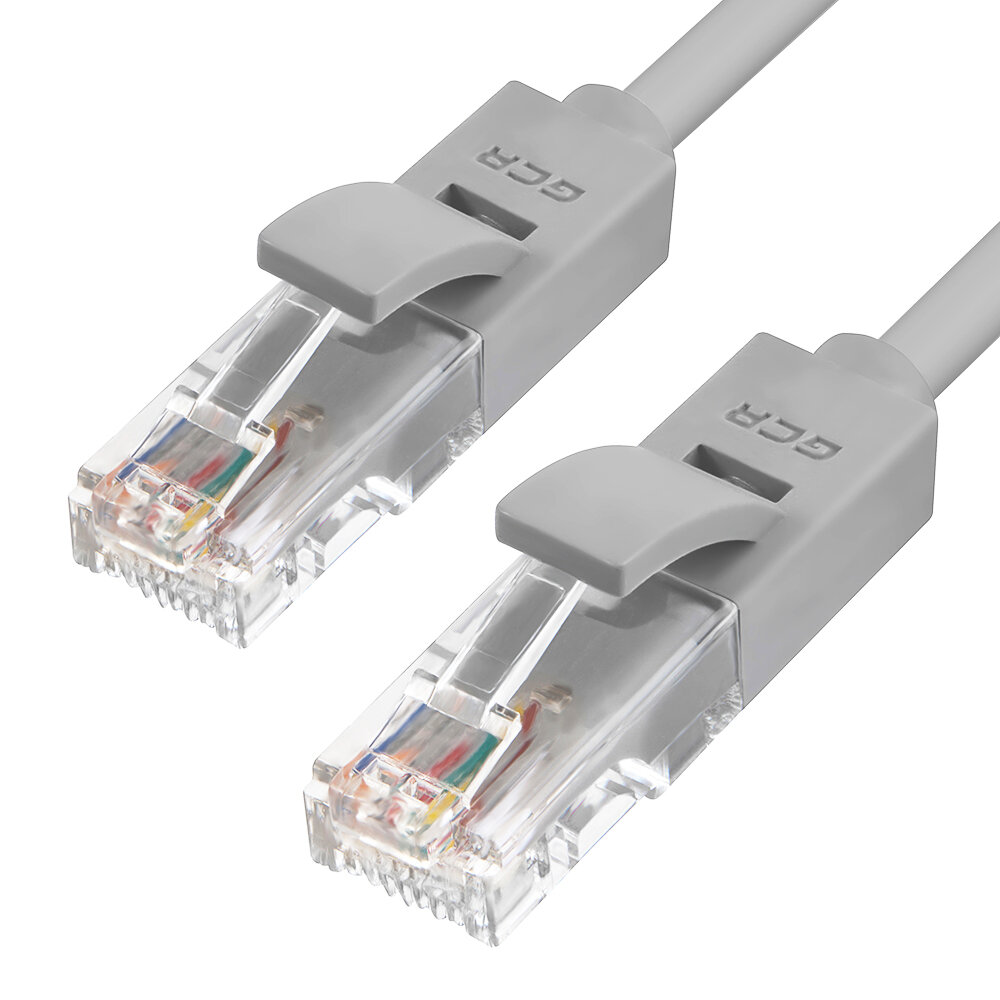 Greenconnect RJ45(m) - RJ45(m) Cat. 5e UTP 1м серый GCR Патч-корд прямой 0.6m UTP кат.5e, серый, 24 AWG, литой, ethernet high speed 1 Гбит/с, RJ45, T568B, GCR-LNC03-0.6m GCR-LNC03-0.6m