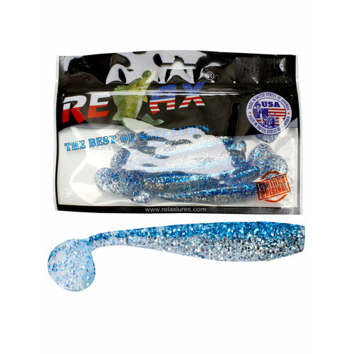 силиконовая приманка для рыбалки relax kingshad 3 7 5cm 4 5g цвет l070 15шт Силиконовая приманка для рыбалки Relax Kingshad 4 10cm 8.9g цвет L331 10шт