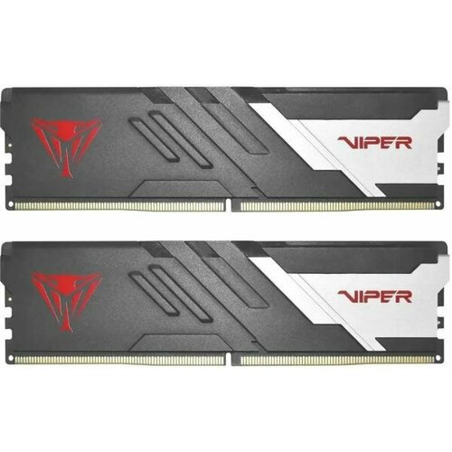 Оперативная память для компьютера 64Gb (2x32Gb) PC5-41600 5200MHz DDR5 DIMM CL40 Patriot Viper Venom PVV564G520C40K