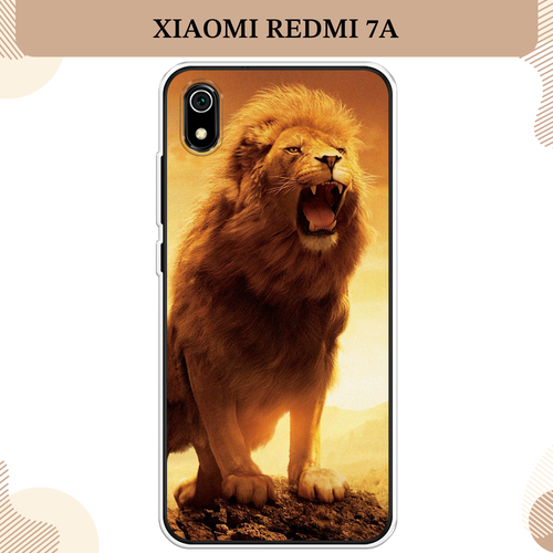 Силиконовый чехол Львиный рык на Xiaomi Redmi 7A / Сяоми Редми 7A силиконовый чехол на xiaomi redmi 4 сяоми редми 4 львиный рык 2