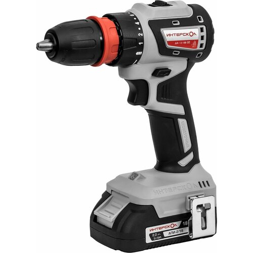 Дрель-шуруповерт аккумуляторная Интерскол ДА-1318В 18 В Li-ion 2x2 Ач 2336300₽