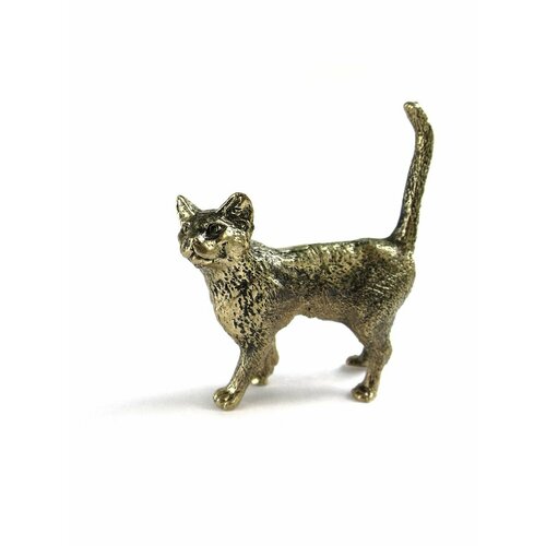 Кошка хвост вверх латунная статуэтка 990₽