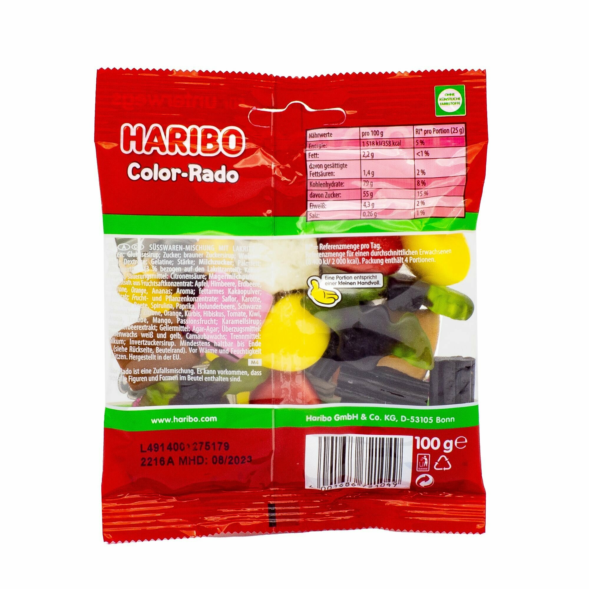 Жевательный мармелад Haribo Color-Rado (Германия), 100 г - фотография № 7