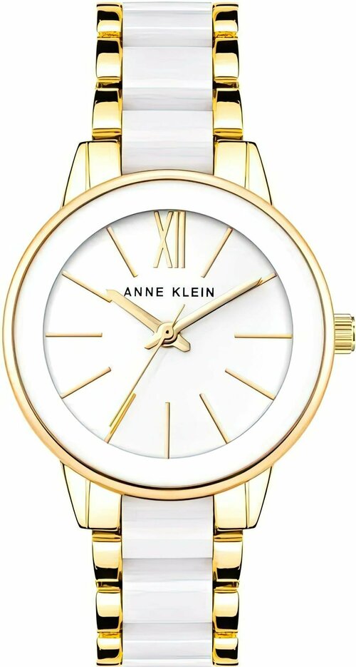 Наручные часы ANNE KLEIN Metals 3878WTGB, белый