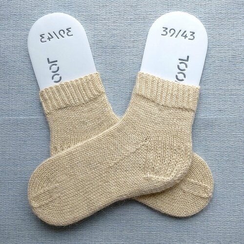 фото Носки , размер 38-39, бежевый rukodelkin world